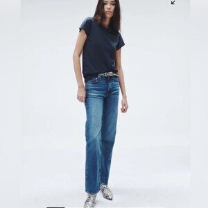 Rag & Bone Harlow Mid Rise Straight Blue Jeans Denim Size 26 in Kendra